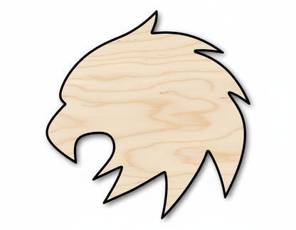 Unfinished Wood Eagle Mascot Shape | DIY Craft Cutout | up to 46" DIY - NameSigns.com