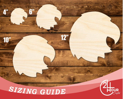 Unfinished Wood Eagle Mascot Shape | DIY Craft Cutout | up to 46" DIY - NameSigns.com