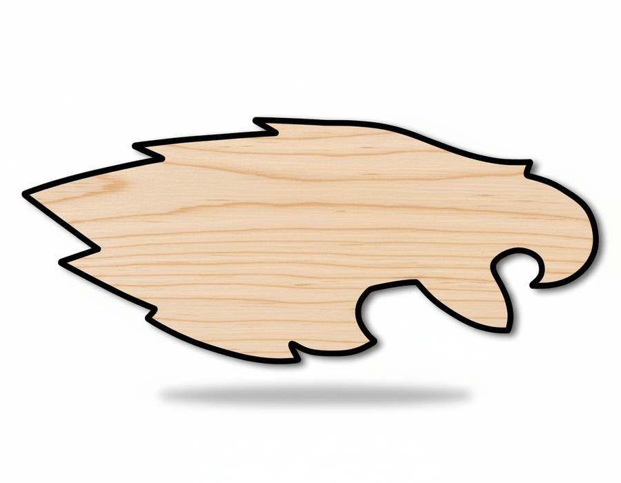 Unfinished Wood Eagle Mascot Shape | DIY Craft Cutout | up to 46" DIY - NameSigns.com