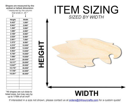 Unfinished Wood Eagle Mascot Shape | DIY Craft Cutout | up to 46" DIY - NameSigns.com