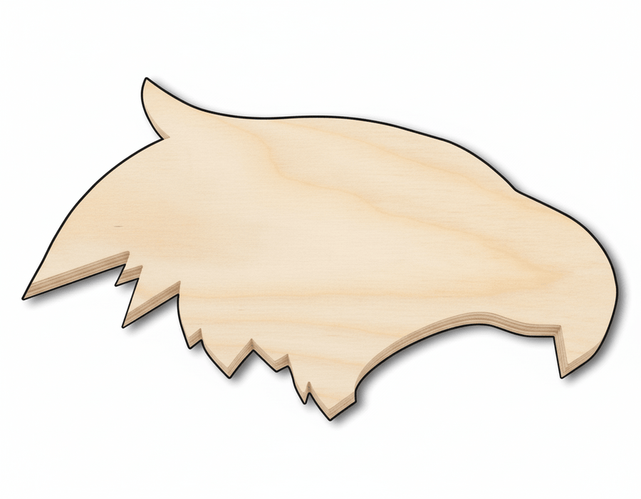 Unfinished Wood Eagle Mascot Shape | DIY Craft Cutout | up to 46" DIY - NameSigns.com