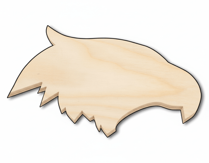 Unfinished Wood Eagle Mascot Shape | DIY Craft Cutout | up to 46" DIY - NameSigns.com