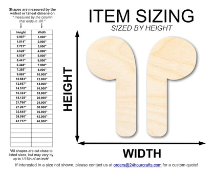 Unfinished Wood Earbuds Silhouette Shape | DIY Craft Cutout | up to 46" DIY - NameSigns.com