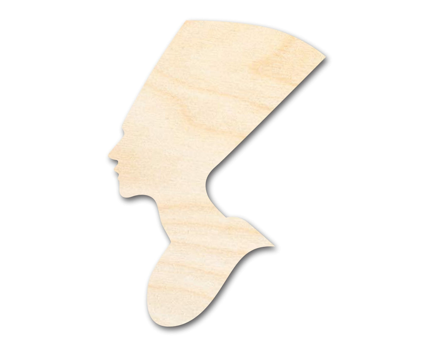 Unfinished Wood Egyptian Queen Shape | DIY Craft Cutout | up to 46" DIY - NameSigns.com