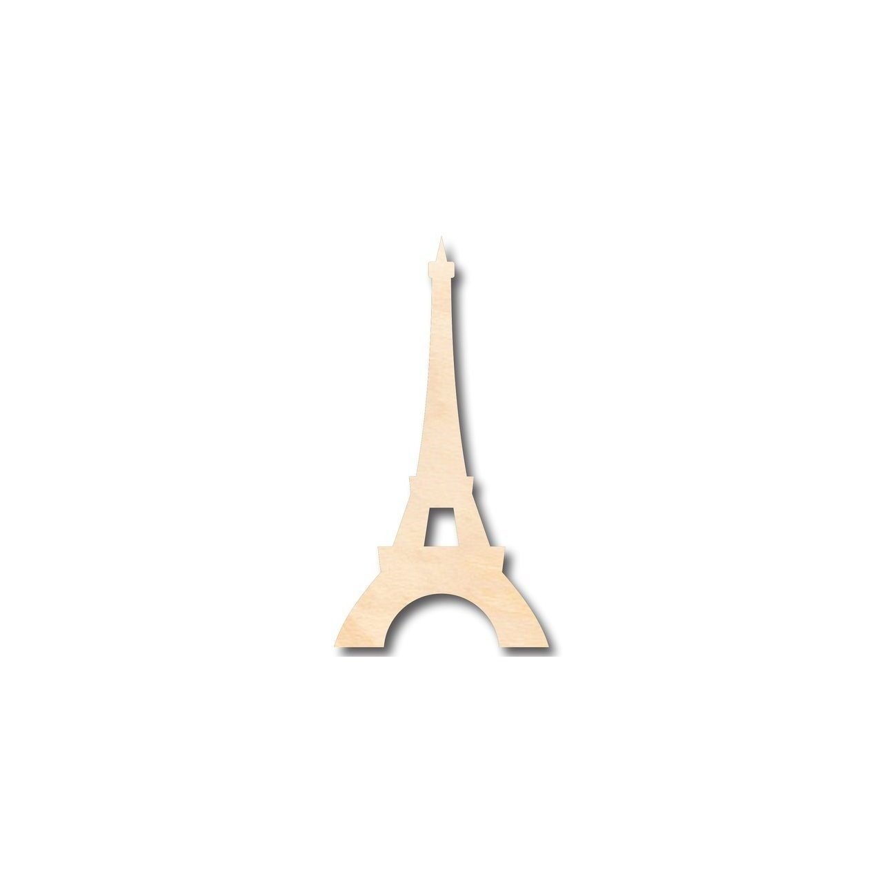 Unfinished Wood Eiffel Tower Shape - Paris - Monument - Craft - up to 46" DIY - NameSigns.com