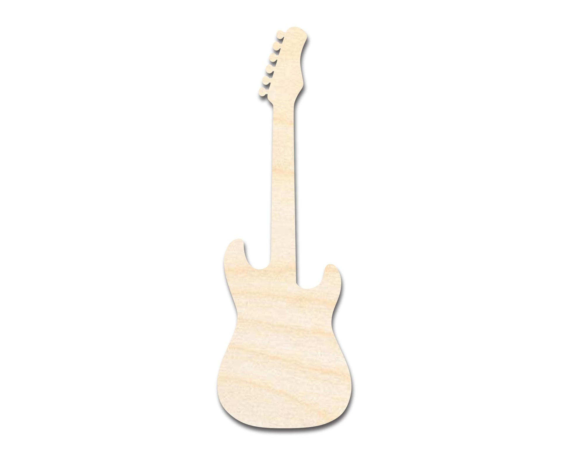 Unfinished Wood Electric Guitar Shape - Craft - up to 46" - NameSigns.com