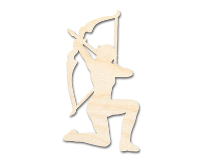 Unfinished Wood Elven Archer Shape - Craft - up to 46" - NameSigns.com