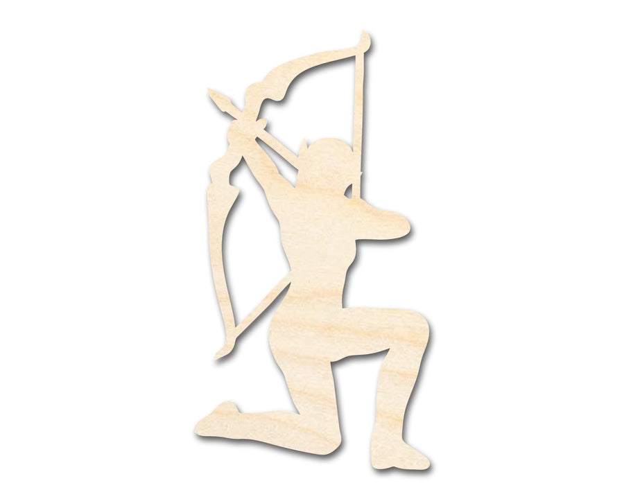 Unfinished Wood Elven Archer Shape - Craft - up to 46" - NameSigns.com