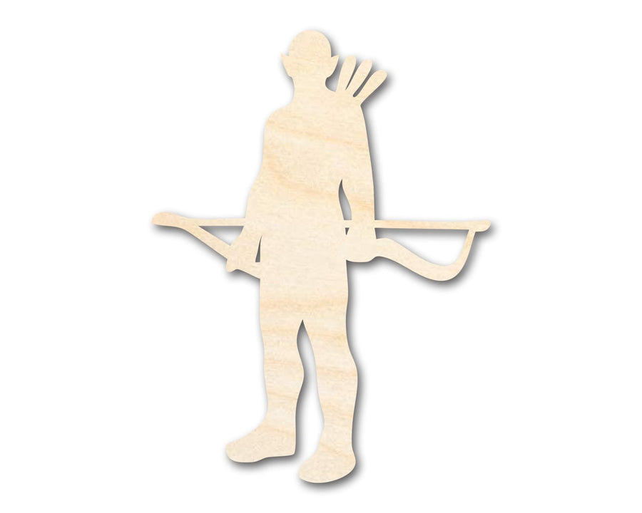 Unfinished Wood Elven Archer Shape - Craft - up to 46" - NameSigns.com
