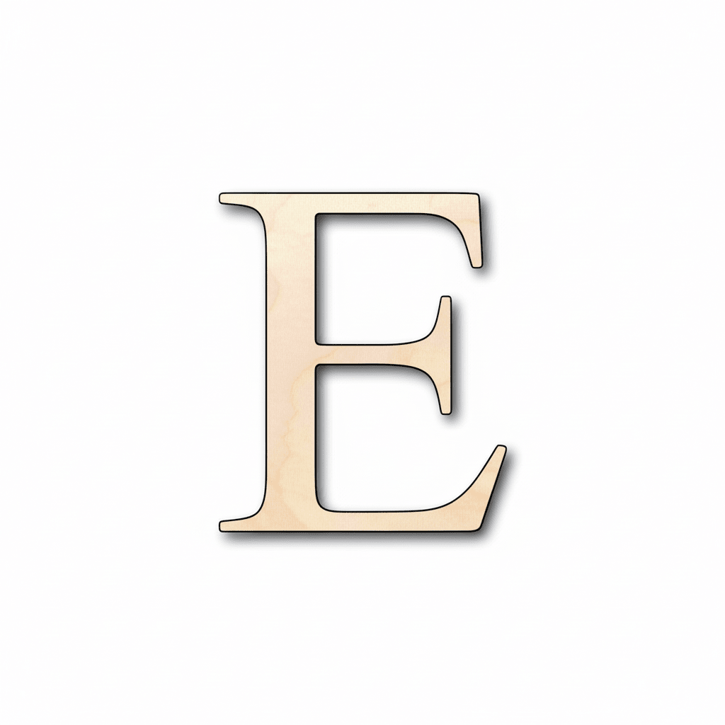 Unfinished Wood Epsilon Silhouette - Craft - up to 46" DIY - NameSigns.com
