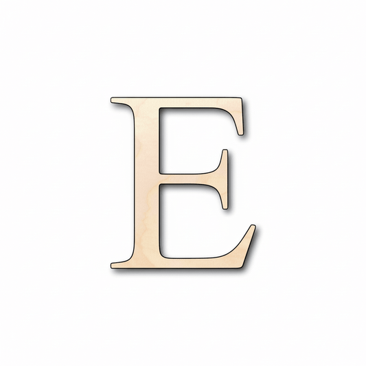 Unfinished Wood Epsilon Silhouette - Craft - up to 46" DIY - NameSigns.com