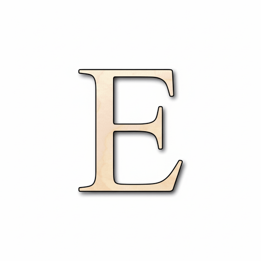 Unfinished Wood Epsilon Silhouette - Craft - up to 46" DIY - NameSigns.com