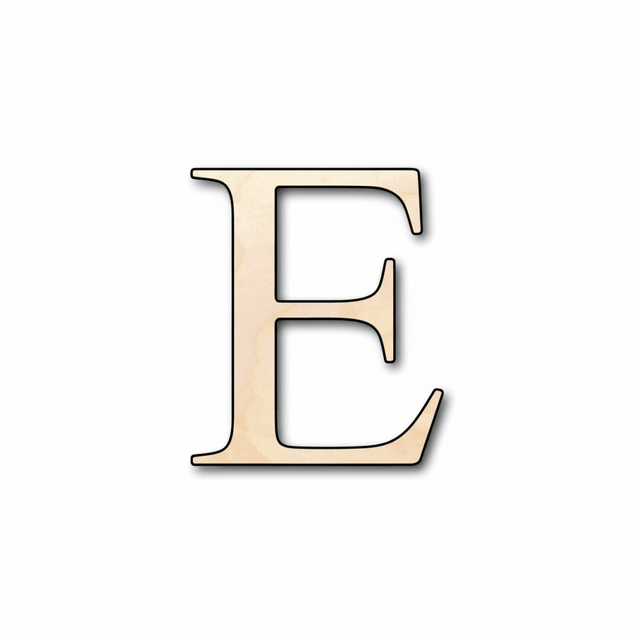 Unfinished Wood Epsilon Silhouette - Craft - up to 46" DIY - NameSigns.com