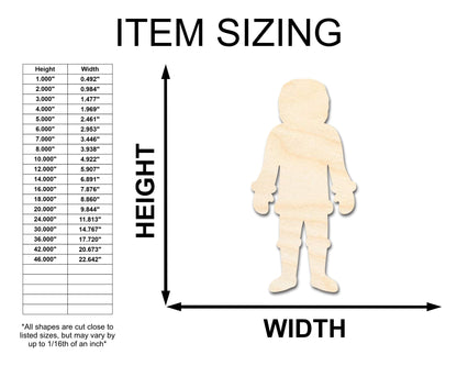 Unfinished Wood Eskimo Shape - Eskimo - Inuit - Winter - Craft - up to 46" DIY - NameSigns.com