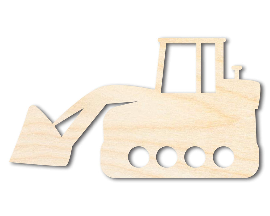 Unfinished Wood Excavator Shape | DIY Craft Cutout | up to 46" DIY - NameSigns.com