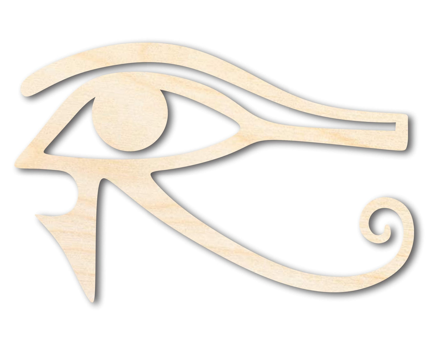 Unfinished Wood Eye of Ra Shape - Egypt - Mythical Craft - up to 46" DIY - NameSigns.com
