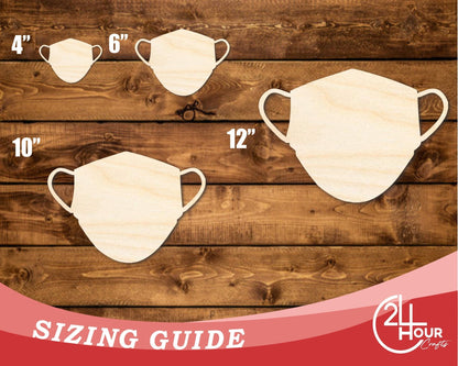 Unfinished Wood Face Mask Shape | DIY Craft Cutout | up to 46" DIY - NameSigns.com