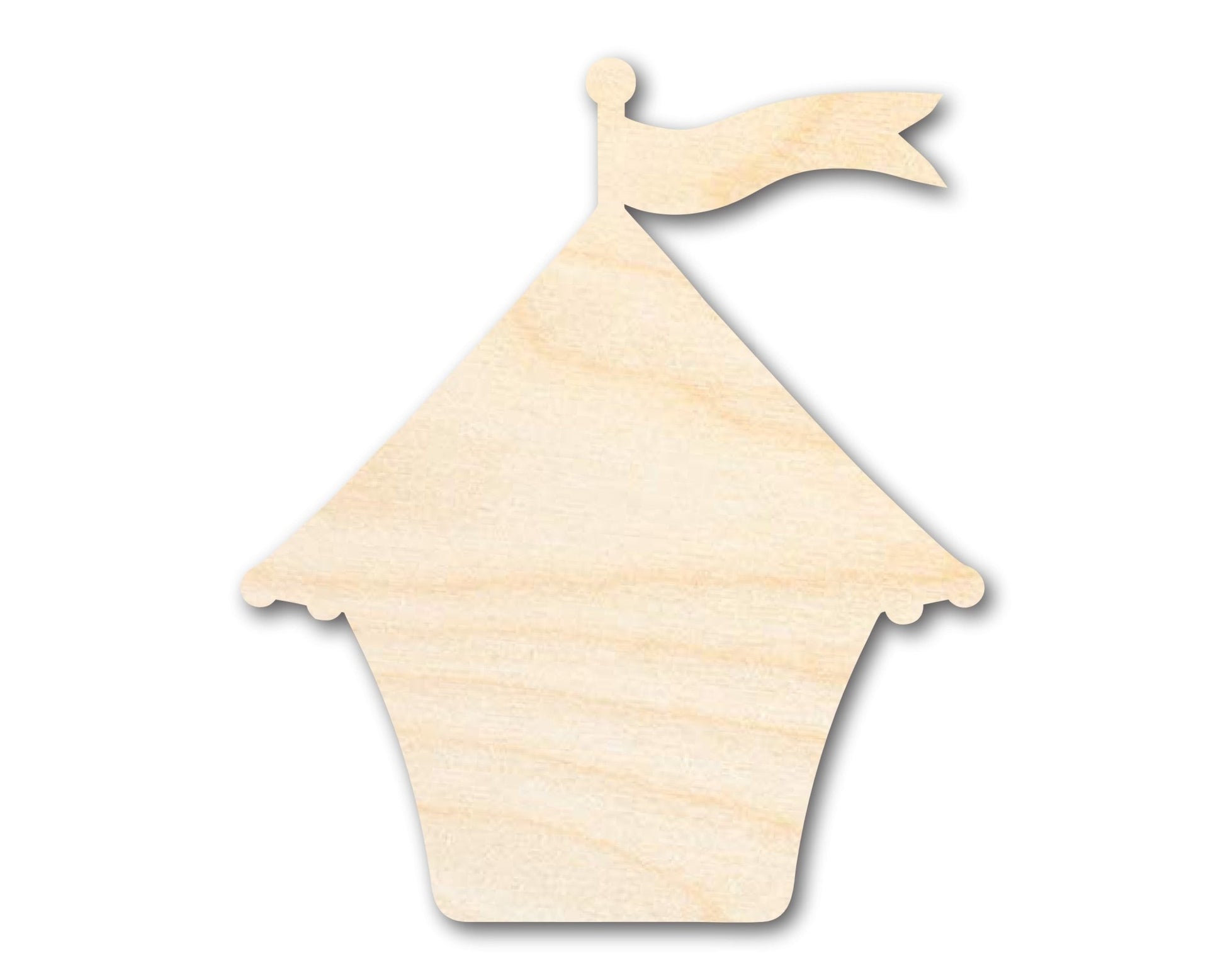 Unfinished Wood Fair Booth Shape | Amusement Park | Craft Cutout | up to 46" DIY - NameSigns.com