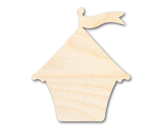 Unfinished Wood Fair Booth Shape | Amusement Park | Craft Cutout | up to 46" DIY - NameSigns.com