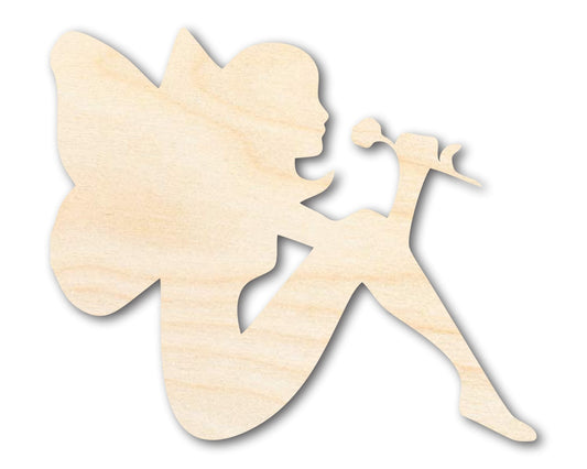 Unfinished Wood Fairy Shape - Craft - up to 46" - NameSigns.com