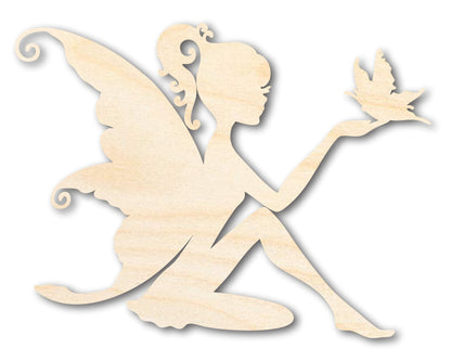 Unfinished Wood Fairy Shape - Craft - up to 46" - NameSigns.com
