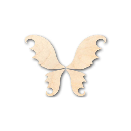 Unfinished Wood Fairy Wings Shape - Mythical - DIY Costume - 4 Piece Craft - up to 46" DIY - NameSigns.com