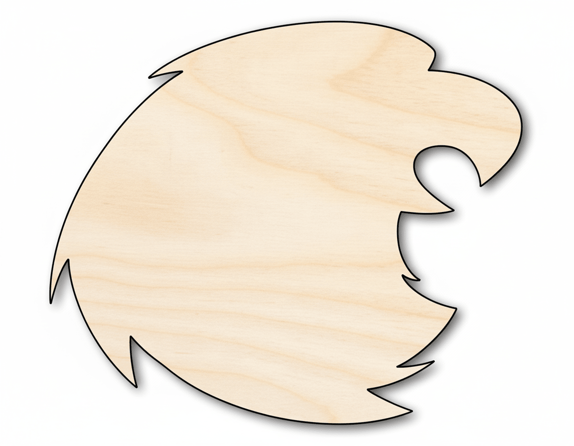 Unfinished Wood Falcon Mascot Shape | DIY Craft Cutout | up to 46" DIY - NameSigns.com