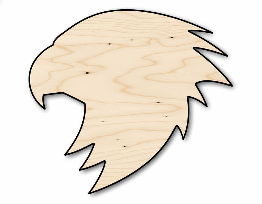 Unfinished Wood Falcon Mascot Shape | DIY Craft Cutout | up to 46" DIY - NameSigns.com