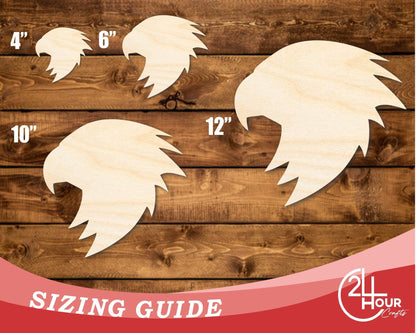 Unfinished Wood Falcon Mascot Shape | DIY Craft Cutout | up to 46" DIY - NameSigns.com