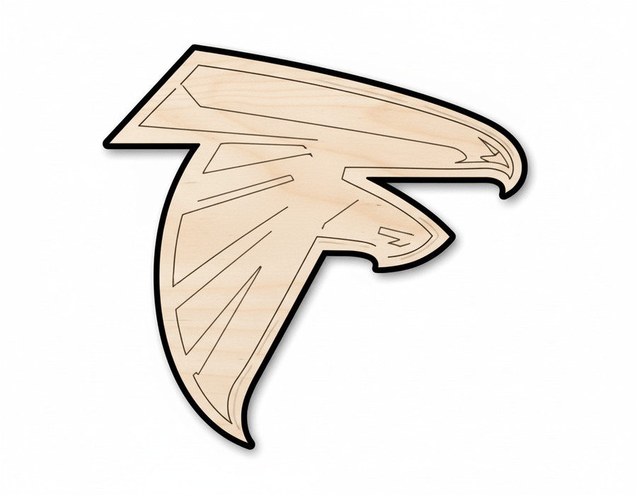Unfinished Wood Falcon Mascot Shape | DIY Craft Cutout | up to 46" DIY - NameSigns.com