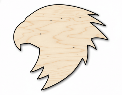 Unfinished Wood Falcon Mascot Shape | DIY Craft Cutout | up to 46" DIY - NameSigns.com