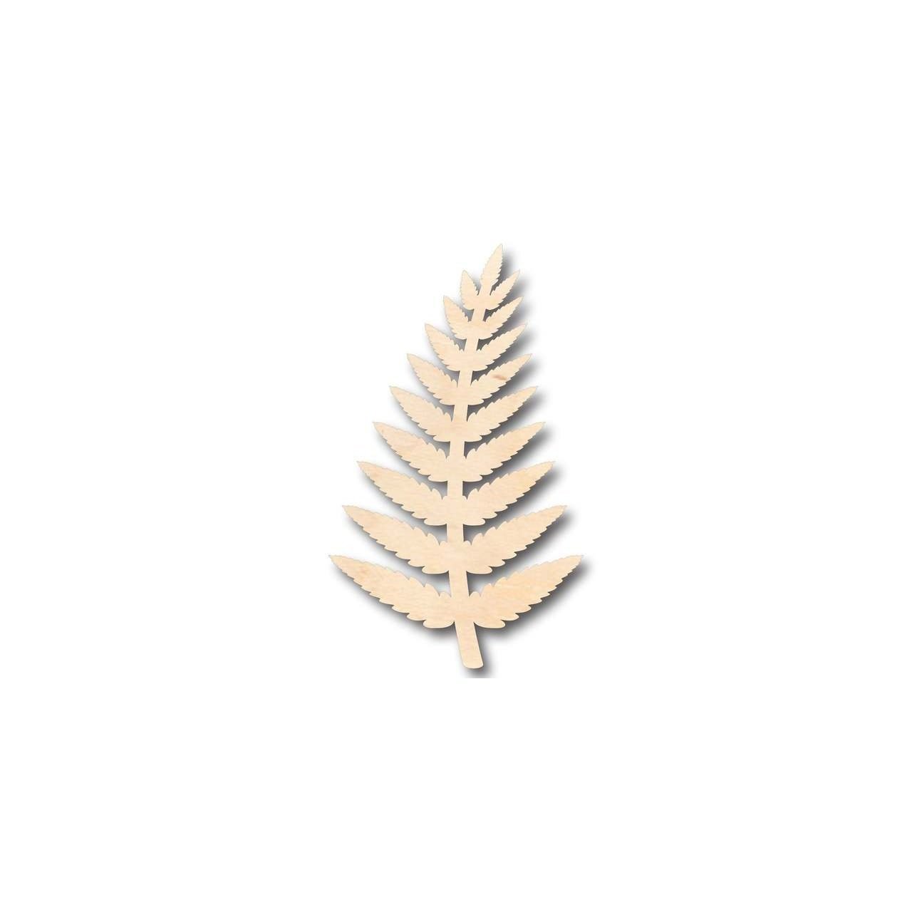 Unfinished Wood Fern Shape - Plants - Craft - up to 46" DIY - NameSigns.com