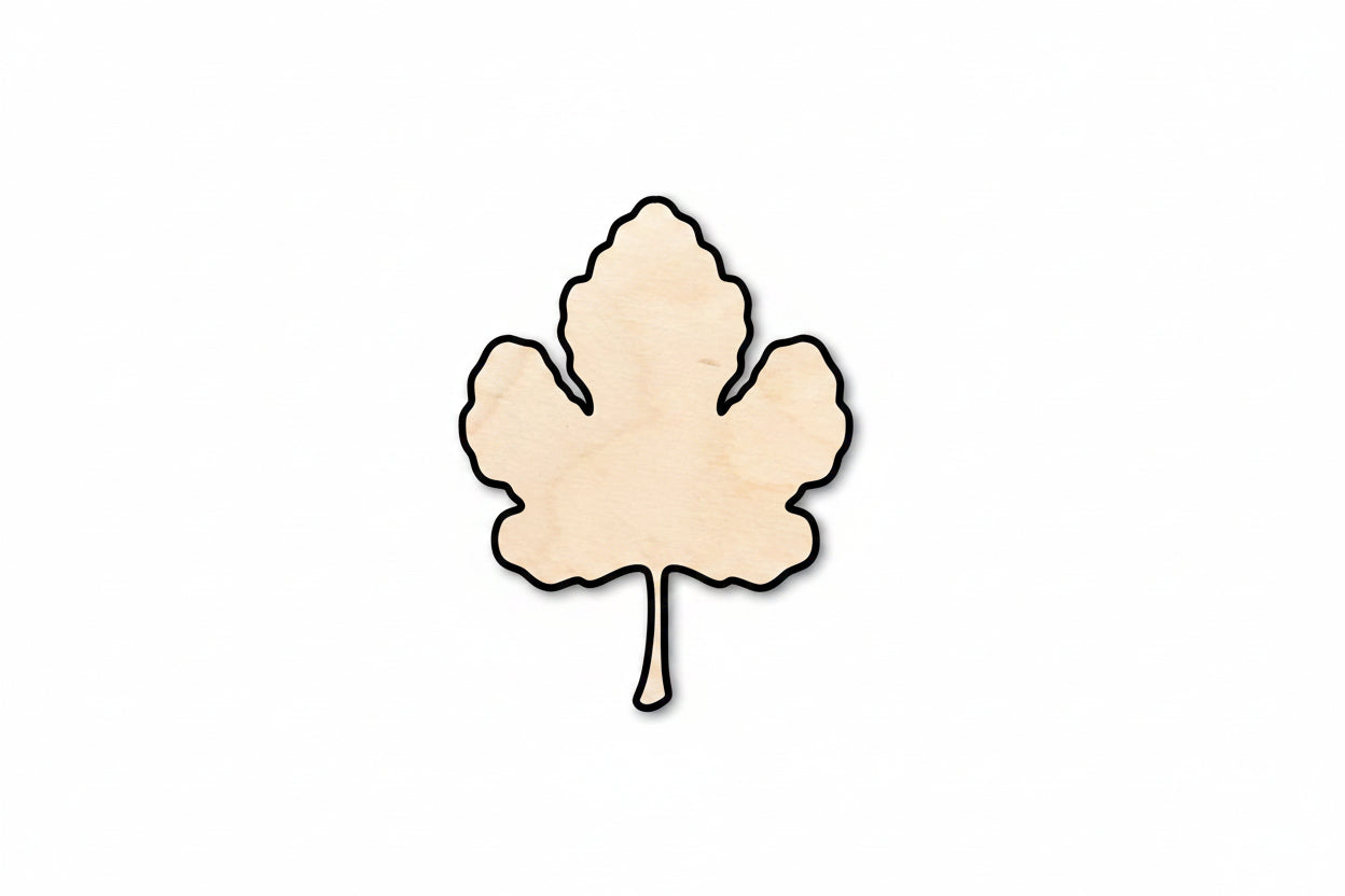 Unfinished Wood Fig Leaf Shape - Fall - Fruit - Craft - up to 46" DIY - NameSigns.com