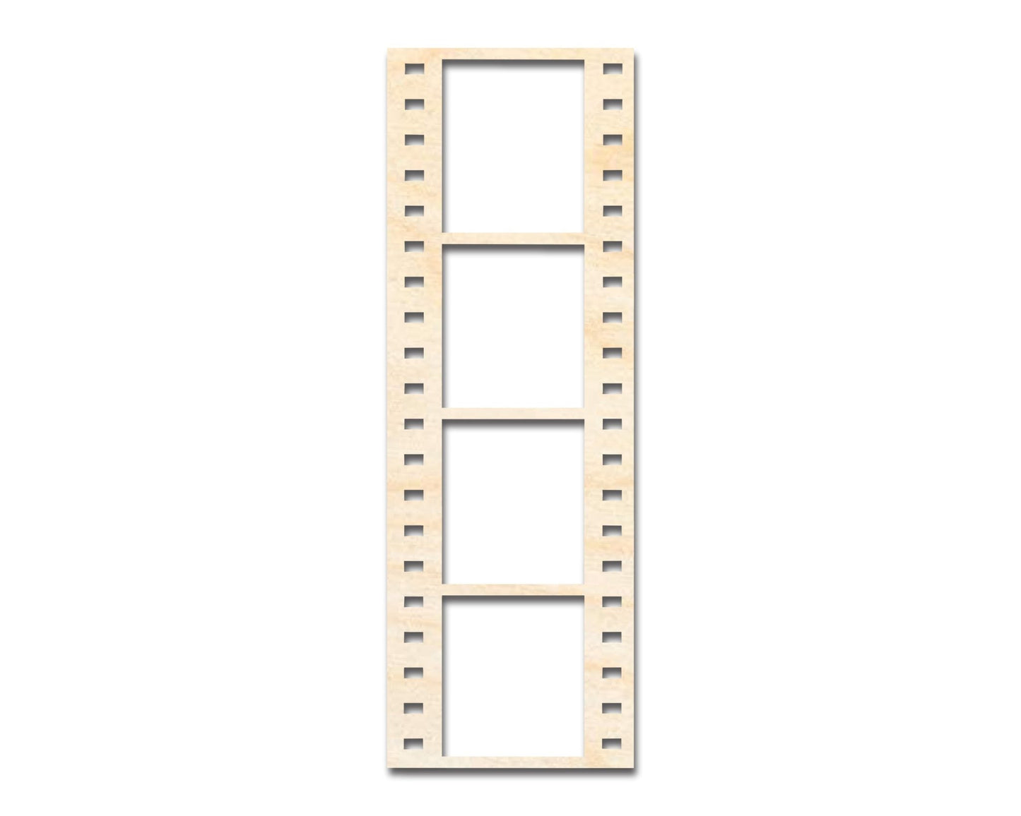 Unfinished Wood Film Strip Shape | DIY Craft Cutout | up to 46" DIY - NameSigns.com