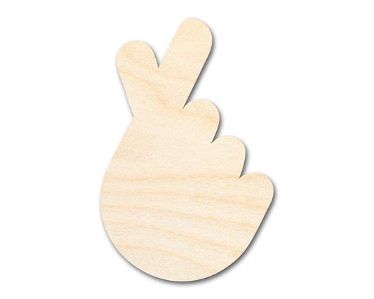 Unfinished Wood Finger Heart Shape | DIY Craft Cutout | up to 46" DIY - NameSigns.com