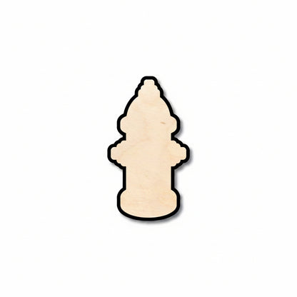 Unfinished Wood Fire Hydrant Shape - Firefighter - Craft - up to 46" DIY - NameSigns.com