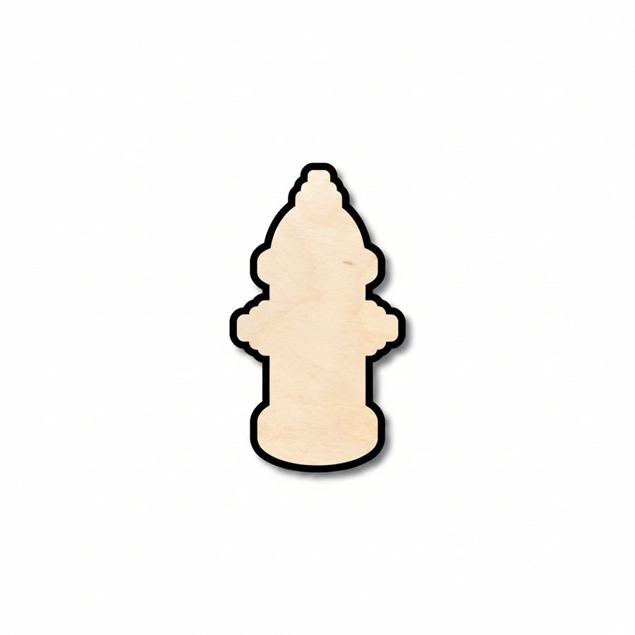 Unfinished Wood Fire Hydrant Shape - Firefighter - Craft - up to 46" DIY - NameSigns.com