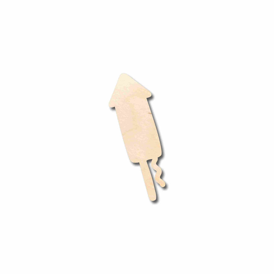 Unfinished Wood Firecracker Silhouette - Craft - up to 46" DIY - NameSigns.com