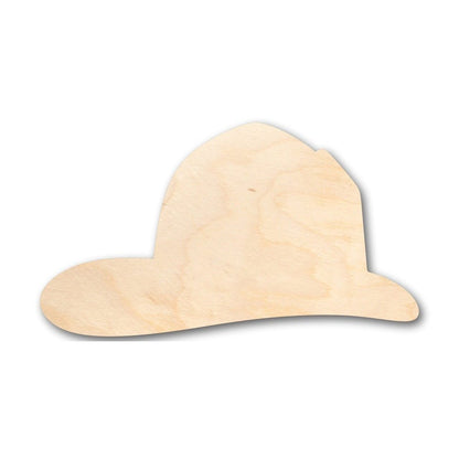 Unfinished Wood Fireman's Hat Shape - Firefighter - Craft - up to 46" DIY - NameSigns.com