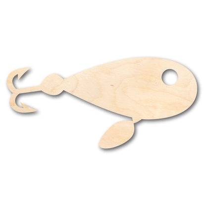 Unfinished Wood Fishing Lure Shape - Craft - up to 46" DIY - NameSigns.com