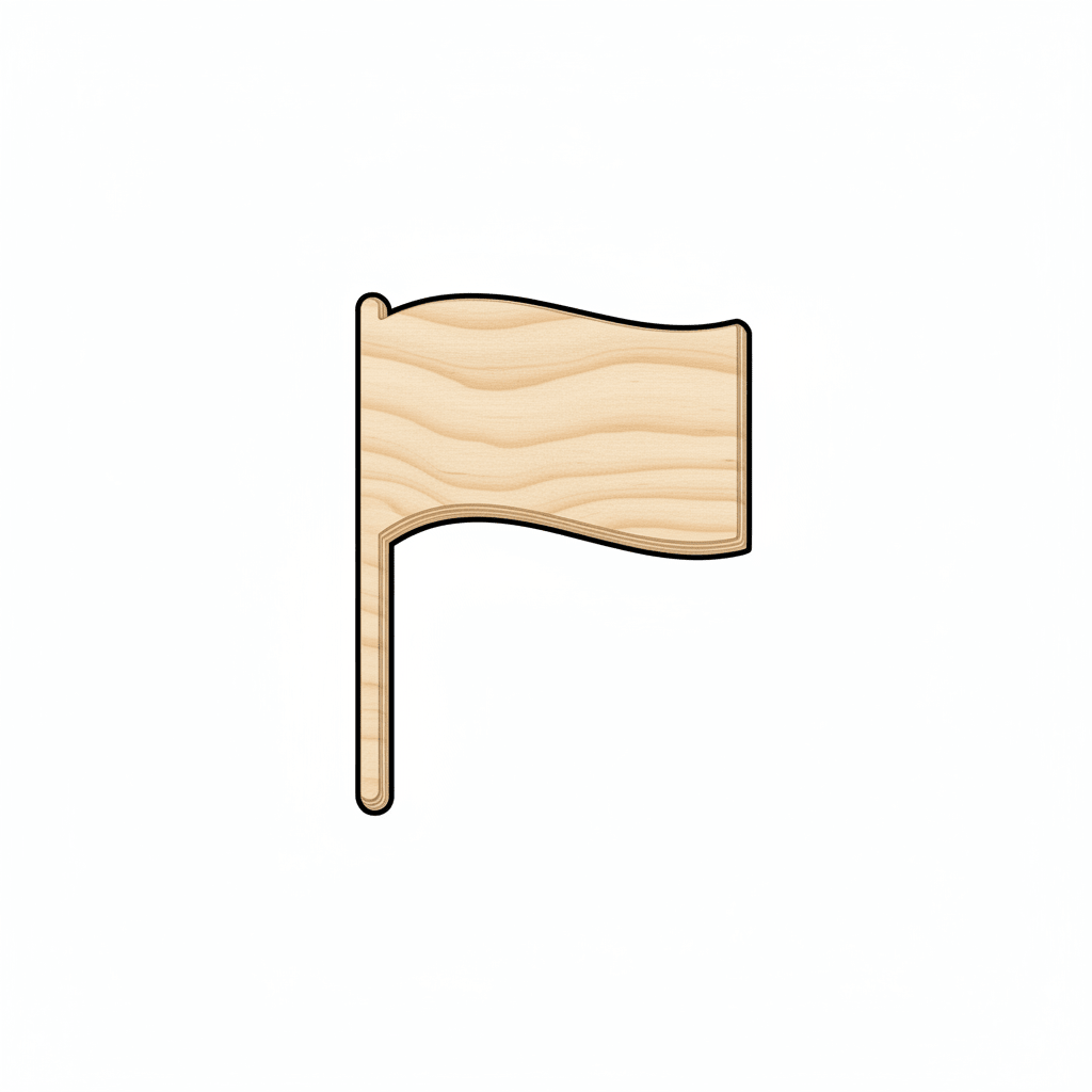 Unfinished Wood Flag Shape - Firefighter - Patriotic - 4th of July - Craft - up to 46" DIY - NameSigns.com