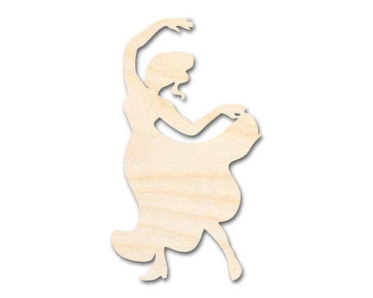Unfinished Wood Flamenco Dancer Shape - Craft - up to 46" - NameSigns.com