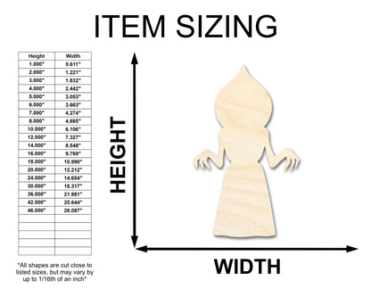 Unfinished Wood Flatwoods Monster Shape - Craft - up to 46" - NameSigns.com