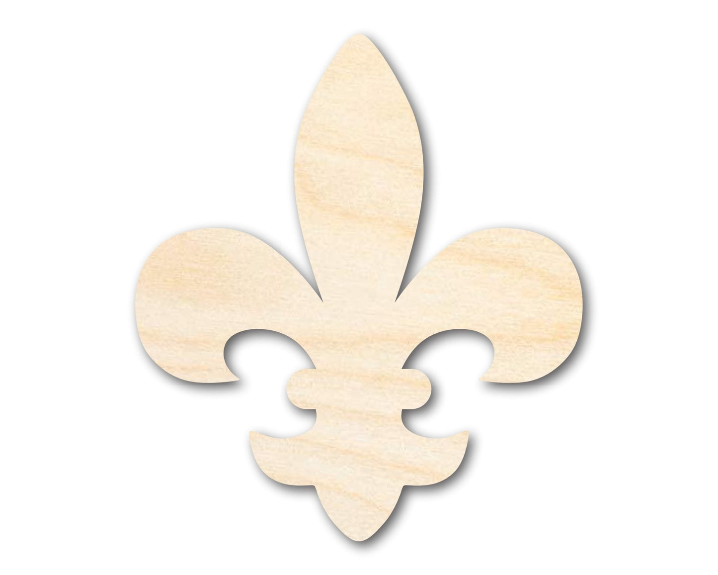 Unfinished Wood Fleur di Lis Shape | Saint's Football | France | DIY Craft Cutout | up to 46" - NameSigns.com