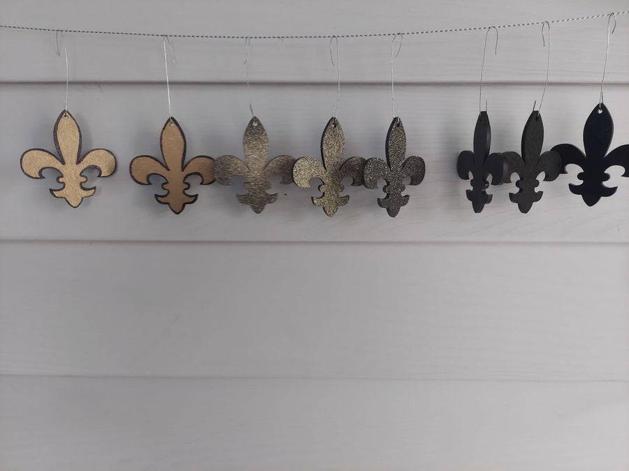 Unfinished Wood Fleur di Lis Shape | Saint's Football | France | DIY Craft Cutout | up to 46" - NameSigns.com