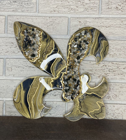 Unfinished Wood Fleur di Lis Shape | Saint's Football | France | DIY Craft Cutout | up to 46" - NameSigns.com