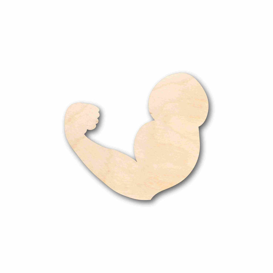 Unfinished Wood Flexing Arm Silhouette - Craft - up to 46" DIY - NameSigns.com