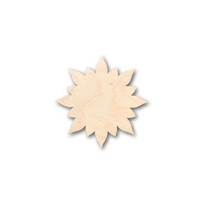 Unfinished Wood Flower Floral Starburst Shape - Craft - up to 46" DIY - NameSigns.com