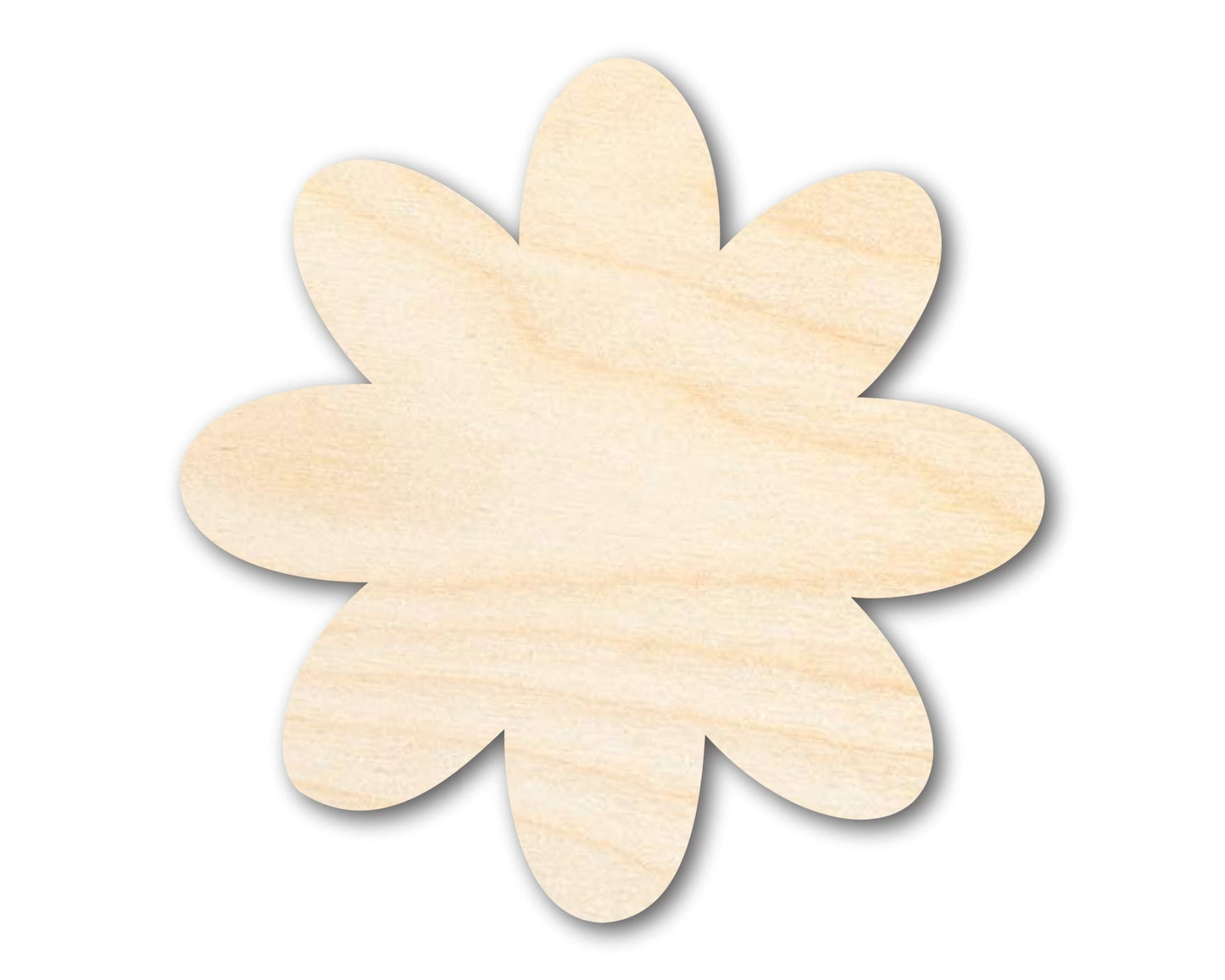Unfinished Wood Flower Shape - Country Craft - up to 46" DIY - NameSigns.com