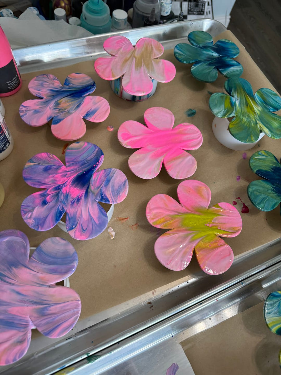 Unfinished Wood Flower Shape - Spring - Craft - up to 46" DIY - NameSigns.com